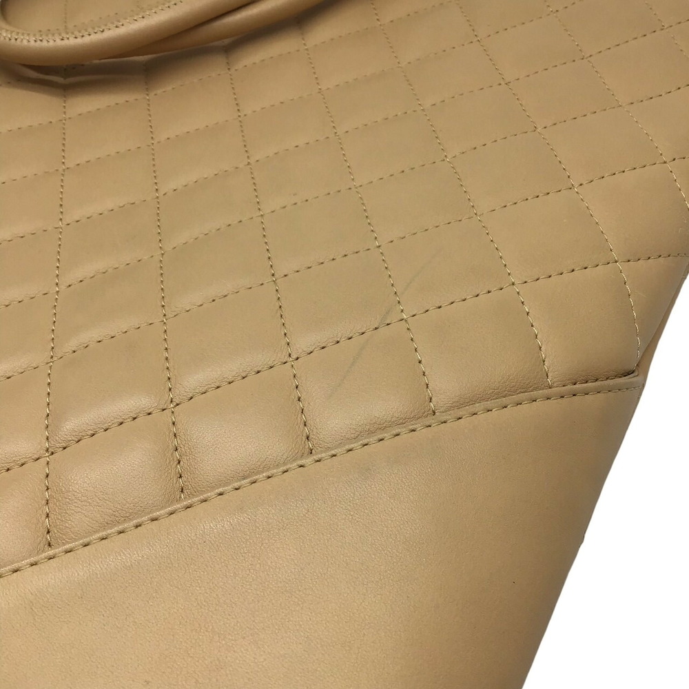 CHANEL Cambon Line Tote Bag Beige Soft Calfskin CC Coco Handbag Leather Shopping - Picture 3 of 8